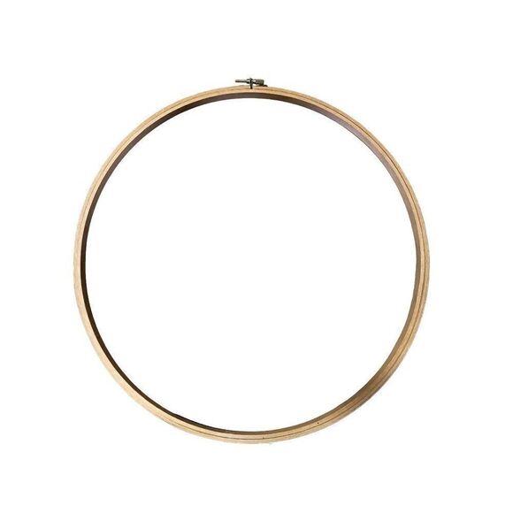 Me Enterprises  Wooden 14" Screw Adjustable Embroidery Hoop Round - Picture 1 of 2